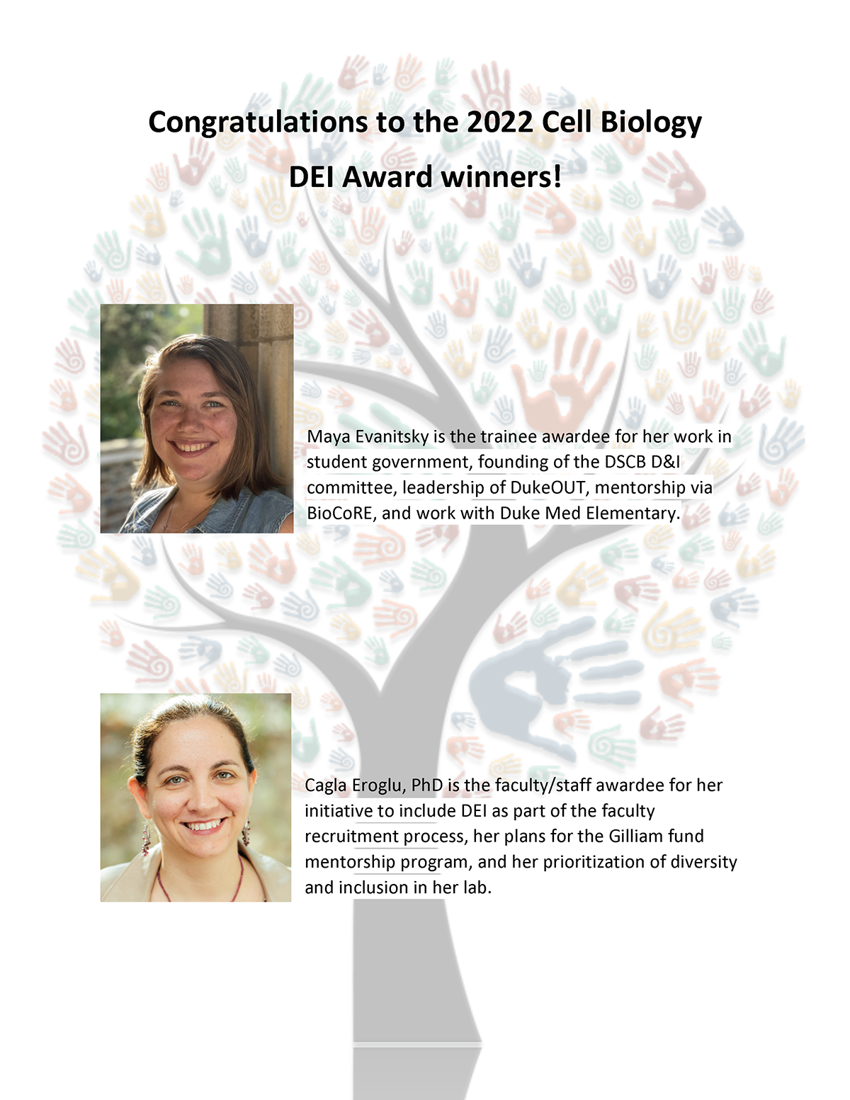 2022 Cell Biology DEI Award Recipients